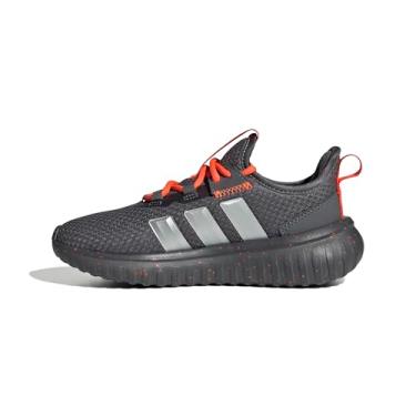 Imagem de adidas Tênis infantil unissex Kaptir 4.0, Cinza/Prata fosco/Laranja Impacto, 16