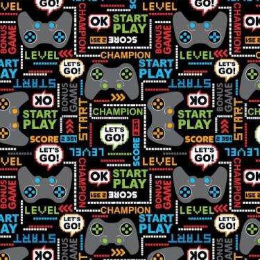 Imagem de Papel de Presente Bobina Couche 60CM MOD.197 Game - Bobina com 100 Met