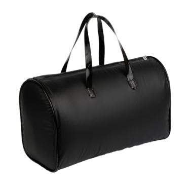 Imagem de Bolsa Térmica Báu Impermeável, 2 Tamanhos (8L/15L), Alças Reforçadas, para Academia, Viagens e Esportes (Preto, 8L)