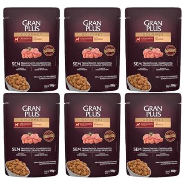 Imagem de Granplus Sachê Cães Filhotes Frango 100g 6 Unid Ração Umida