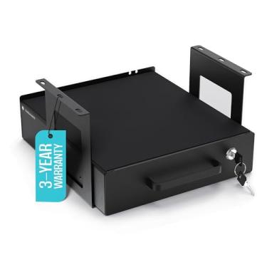 Imagem de Gaveta sob a mesa com suportes e trava - 1 gaveta