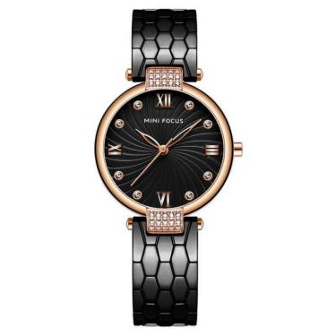 Imagem de Relógio feminino Minimalista pulseira em aço inoxidável quartzo impermeável