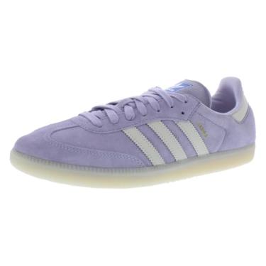 Imagem de adidas Samba OG Tênis masculino tamanho 10, cor: cinza/marrom/marrom