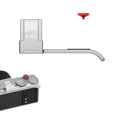 Imagem de SZZCNOX X-E5 Punho de polegar de metal para câmera Fuji Fujifilm XE5, empunhadura de descanso de polegar para cima com tampa de botão de obturador de sapata quente para FUJIFILM Fuji X-E5 XE5