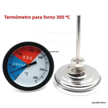 Imagem de 300 graus Termômetro De Forno Para Churrasqueira Em Aço Inoxidável C 5