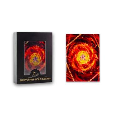 Imagem de SleeveChief ® Capas para cartas colecionáveis de design premium | Capas de jogo TCG ultra duráveis com estampa de efeito holográfico | Serve como mangas YuGiOh, capas de cartas MTG e mais | Tamanho