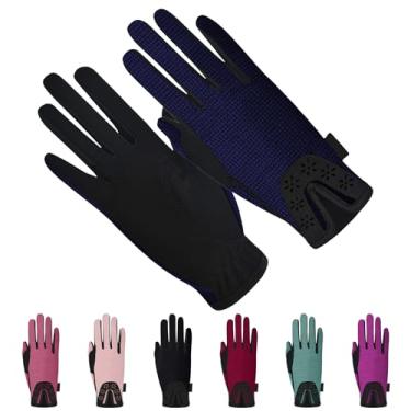 Imagem de Thapower Luvas femininas de equitação luvas de inverno para equitação luvas femininas jovens meninas ao ar livre padrão estrela luvas perfeitas para ciclismo, jardinagem