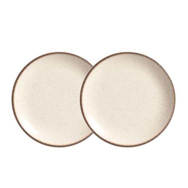 Imagem de Jogo 2 Pratos Fundo Coup Vanilla Plus Cerâmica 25cm Alleanza
