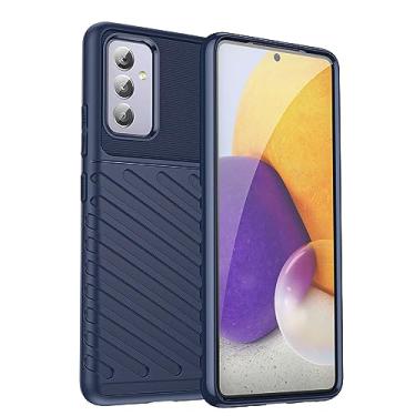 Imagem de IDEWEI Capa para Samsung Galaxy Quantum 2. Fibra de carbono refinada, anti-queda, anti-impressões digitais, proteção integral. A capa do telemóvel é compatível com Samsung Galaxy Quantum 2