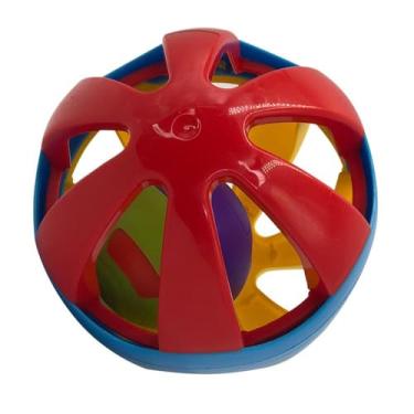 Imagem de Bola Infantil, Brinquedo Educativo Colorido com Design Multisensorial, Vermelho, Azul e Amarelo, para Bebês e Crianças