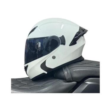 Imagem de Capacete De Motocicleta Unissex Aprovado Pelo DOT Com Visor Duplo Prot