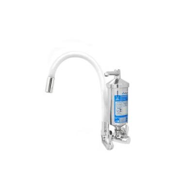 Imagem de Torneira Filtro Color Branca Com Copo Metal C61 Parede 1/4 - Bognar