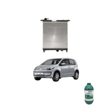 Imagem de Kit Radiador VW Up 2017 + Aditivo Radiador Lubrax Verde Concentrado 1L