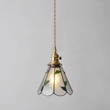 Imagem de Lustre retrô de latão - Perfeito para loft antigo, mesa de cabeceira vintage, restaurante em antigo armazém e pousada costeira (I)