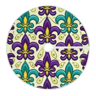 Imagem de ATTX Saia de árvore de carnaval de 89,9 cm, enfeites de árvore de Natal, para decoração de carnaval #219