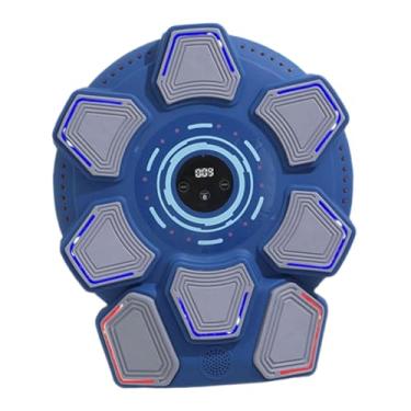 Imagem de menolana Máquina de treinamento de boxe musical, almofada de socos, prática de boxe relaxante doméstica, alvo de parede, alvo musical rítmico, Azul
