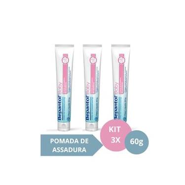 Imagem de Kit com 3 Cremes Pomada de Assadura 60gr Cada - Bepantol