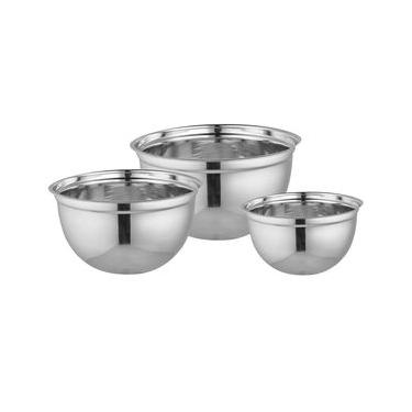 Imagem de Conjunto de Bowls Light Metal Dynasty em Aço - 3 Peças
