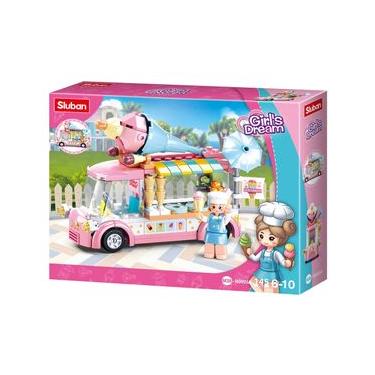 Imagem de Blocos de Montar Carrinho de Sorvete Cubic 145 Pcs Multikids - BR2279 BR2279