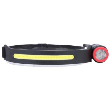 Imagem de RiToEasysports Farol LED Recarregável Com Sensor COB, Farol de Alto Brilho de 350 Lúmens, Feixe Amplo Ajustável de 150 ° para Camping, Corrida, Bicicleta, Pesca