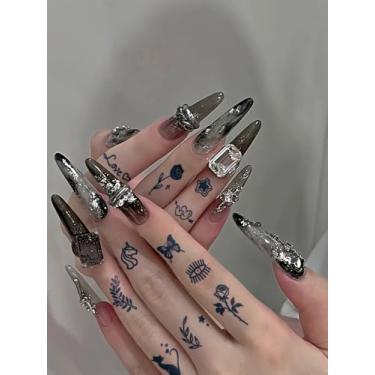 Imagem de 6 peças de suco de ervas semipermanente mini fofo cupido coração urso tatuagem linha fina 7-14 dias sem derramamento não reflexivo clavícula braço pulso ombro pescoço perna corpo tatuagem adesivo