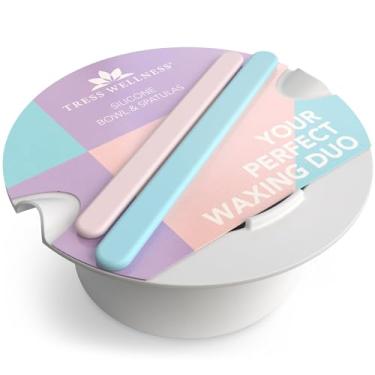 Imagem de Tress Wellness Wax Warmer Silicone Liner - Easy to Clean Silicone Wax Warmer Bowls with 2x Silicone Spatulas Compatible with 16oz Electric Waxing Kit