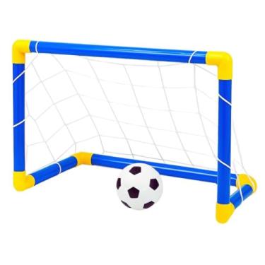 Imagem de Kit Futebol Golzinho Mini Trave 45cm Rede Bola Bomba de Encher(1)