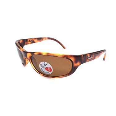 Imagem de Óculos de sol retangulares polarizados masculinos Rb4033 da Ray-Ban, Havana/Polarized Brown, 60 mm