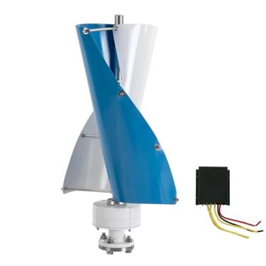 Imagem de Gerador De Turbina Eólica Espiral Maglev 100/200/300/400W, 12V/24V Com Controlador, Para Residências, Trailers, Iluminação De Jardim, Barcos E Sistemas De Energia Isolados Da Rede Elétrica(200W,24V)