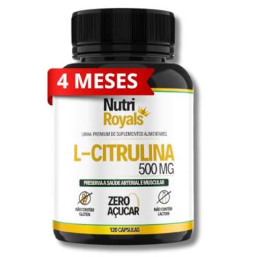 Imagem de L - Citrulina Premium 120 Cápsulas 500mg [LONGA DURAÇÃO]