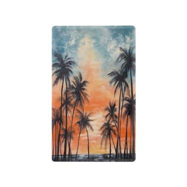 Imagem de Wassud Placa de cobertura de interruptor de luz de palmeiras, 1 capa de tomada em branco placa de parede decorativa decoração de casa sala de estar quarto