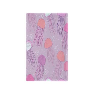 Imagem de Wassud Linda placa de cobertura de interruptor de luz de água-viva decorativa capas de parede para tomadas elétricas em branco 4,53 x 2,76 polegadas