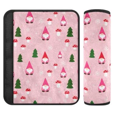 Imagem de Burbuja Capa para cinto de segurança de carro Gnomos, protetor de cinto de segurança macio confortável para alça de ombro de assento, 1 par pequeno