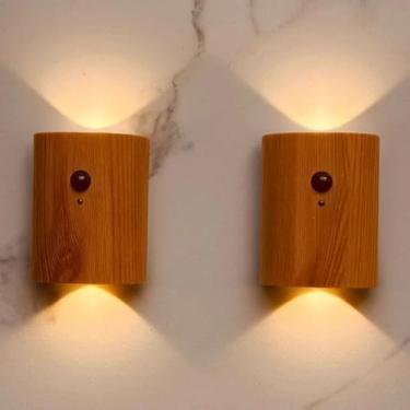 Imagem de Arandela Luminaria de Parede Com Sensor Inteligente Para Escadas Corredor Sem fio (Frejó (2 Unidades))
