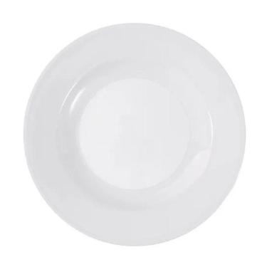 Imagem de Prato Fundo Branco Melamina Resistente Fratelli 22,5cm