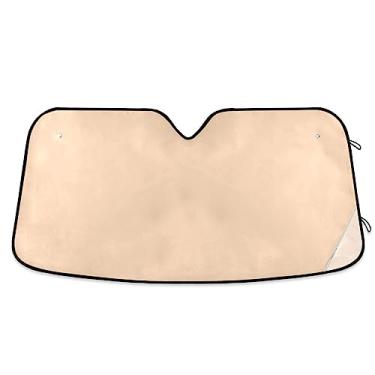 Imagem de Para-sol de carro puff pêssego, para-sol para carro, proteção UV, persiana dobrável para janela de carro, acessórios de resfriamento de carro