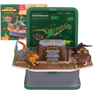 Imagem de Brinquedo infantil Livro 3D Com 4 Dinossauros Sortidos - Castela