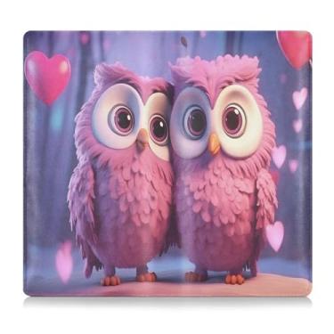 Imagem de CEBUGI Porta-luvas com porta-luvas e seguro de carro de coruja fofa para organizador de documentos, 12,5 cm x 24 cm