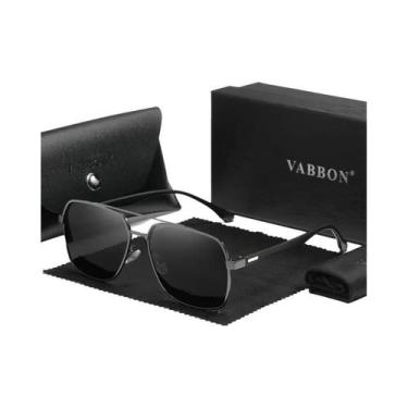 Imagem de VABBON Óculos de sol polarizados masculinos, proteção UV piloto retrô 