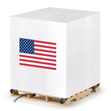 Imagem de MQLD Capa de palete à prova d'água, capas de paletes resistentes à prova d'água, capas de paletes, 121 x 106 x 121 cm, capa de caixa a granel, 121 x 106 cm, preta, serve para móveis de pátio de