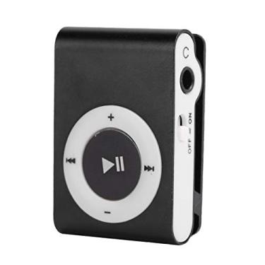 Imagem de Estink Mini Reprodutor de MP3, Reprodutor de Mídia de Música Digital Portátil Leve Com Design de Clipe Traseiro e Slot para Cartão de Memória Integrado, para Atividades Ao Ar Livre e (BLACK)