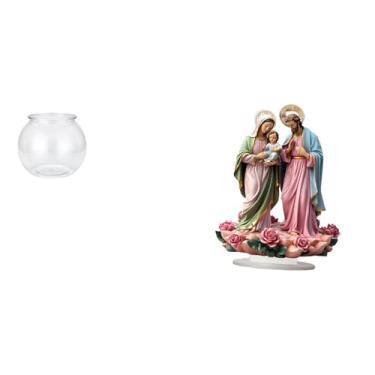 Imagem de Whtkoph Ornamento em Acrílico Transparente para Aquário Pequeno, Vaso Redondo Exclusivo para Aquário, Decoração de Mesa para Escritório, Casa, Presente de Nat