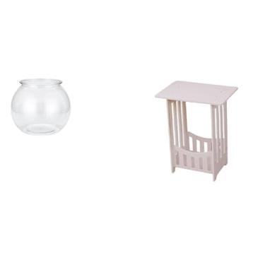 Imagem de Whtkoph Pequeno Aquário Transparente, Ornamento Decorativo para Casa, Vaso Aquário, Mesa Lateral para Quarto, Escrivaninha, Sala de Estar, Decoração
