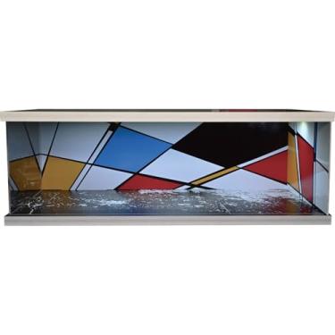 Imagem de Diorama Display Case compatível com Hot Wheels Matchbox Mini GT Diecast Cars, empilhável 1/64 1/43 1/18 carro garagem showroom estacionamento exibição cena modelo com luz regulável de três cores (F, 1