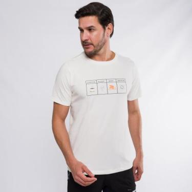 Imagem de Camiseta Casual Masculina Marcio May Coffee Bege, GG, Bege