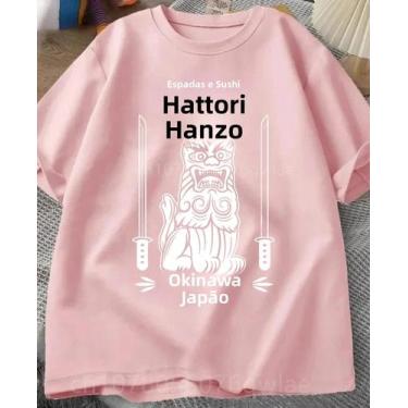 Imagem de Camiseta Red Sushi Kill Bill Com Gola Redonda, Mangas Curtas, Ajuste S