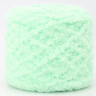 Imagem de Fio de crochê extra macio para bebês para tricô à mão, suéteres, cachecóis e projetos de bricolage, 10 x 10 x 10 cm, lã coral misturada, lavável na máquina, verde que aceita animais de estimação