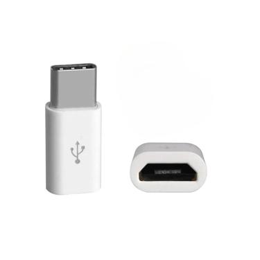 Imagem de Adaptador para Carregador Celular V8 Micro USB x Tipo C