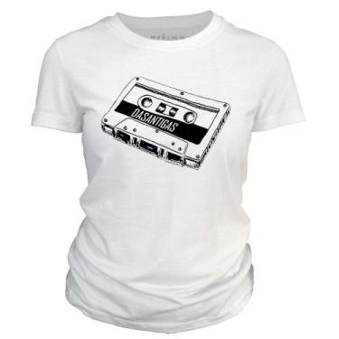 Imagem de Camiseta Feminina - Fita K7. - DASANTIGAS, Branco, Branco, GG