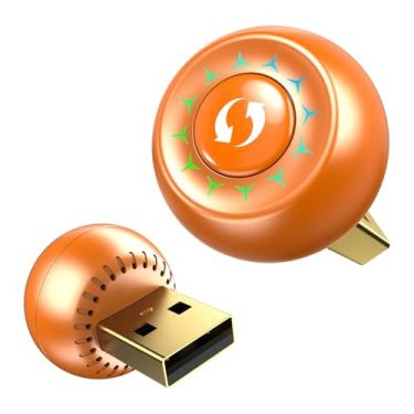 Imagem de CODONOVA Adaptador automotivo sem fio CarPlay e Android, ligação rápida e estável, sem latência, fácil configuração em carros com fio 2016+, iOS 10+ e Android 11+, USB A/C laranja